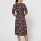 Leota Women's Short Sleeve Zoe Dress in Confetti Floral Multi