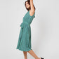 Leota Women's Sleeveless Mindy Dress in Mod Geo Green