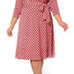 Leota Women's Perfect Faux Wrap Dress Purple Size 2X