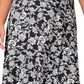 Leota Women's Monique Floral Jersey Faux Wrap Dress White Size 2X