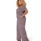 Leota Women's Ruby Wide Leg Jumpsuit Gray Size 2X