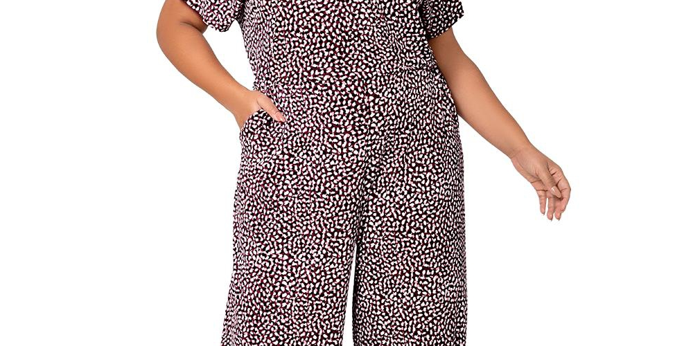 Leota Women's Ruby Wide Leg Jumpsuit Gray