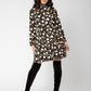 Leota Women's Long Sleeve Olive Boho Tiered Jersey Dress Black