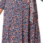 Leota Women's Perfect Faux Wrap Dress Blue Size 2X