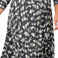 Leota Women's Amiya Midi Dress Black Size 1X