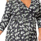 Leota Women's Amiya Midi Dress Black Size 2X