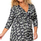 Leota Women's Amiya Midi Dress Black Size 3X