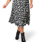 Leota Women's Amiya Midi Dress Black Size 3X