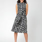 Leota Women's Sleeveless Mindy Midi Dress Gray