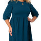 Leota Women's Iman Dress Blue Size 2X