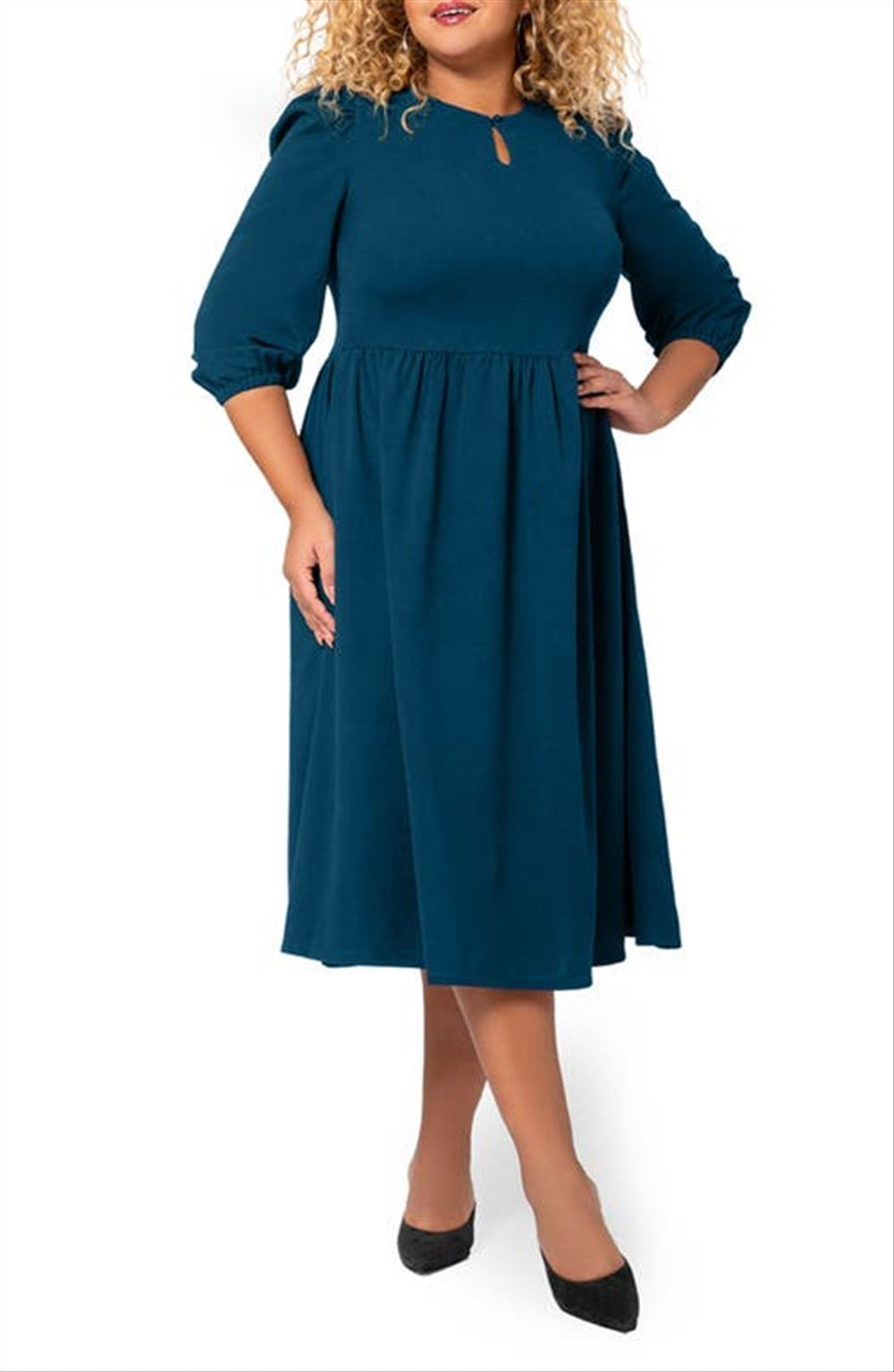 Leota Women's Iman Dress Blue Size 2X