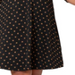 Leota Women's Katherine Metallic Print Dress Black Size 1X
