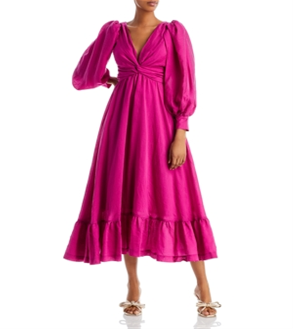 Sabina Musayev Women's Frida Open Back Midi Dress Pink Size S