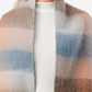 Marcus Adler Women's Cozy Plaid Scarf with Fringe Trim Blue Size Regular
