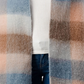 Marcus Adler Women's Cozy Plaid Scarf with Fringe Trim Blue Size Regular