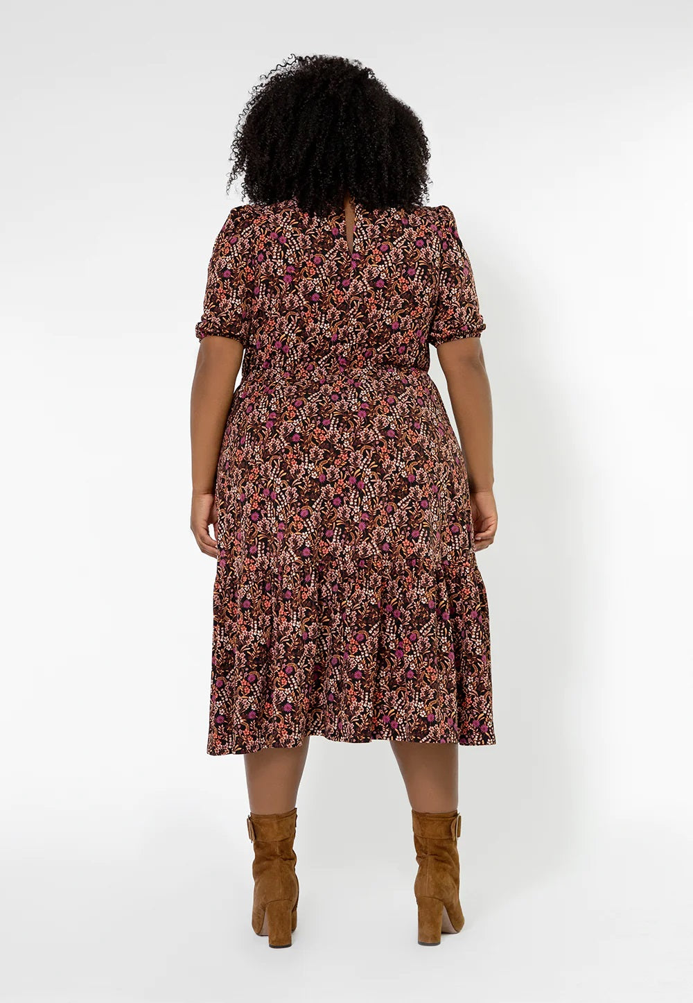 Leota Women's Mirand Printed Mock Neck Dress Red