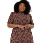 Leota Women's Mirand Printed Mock Neck Dress Red