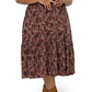 Leota Women's Mirand Printed Mock Neck Dress Red