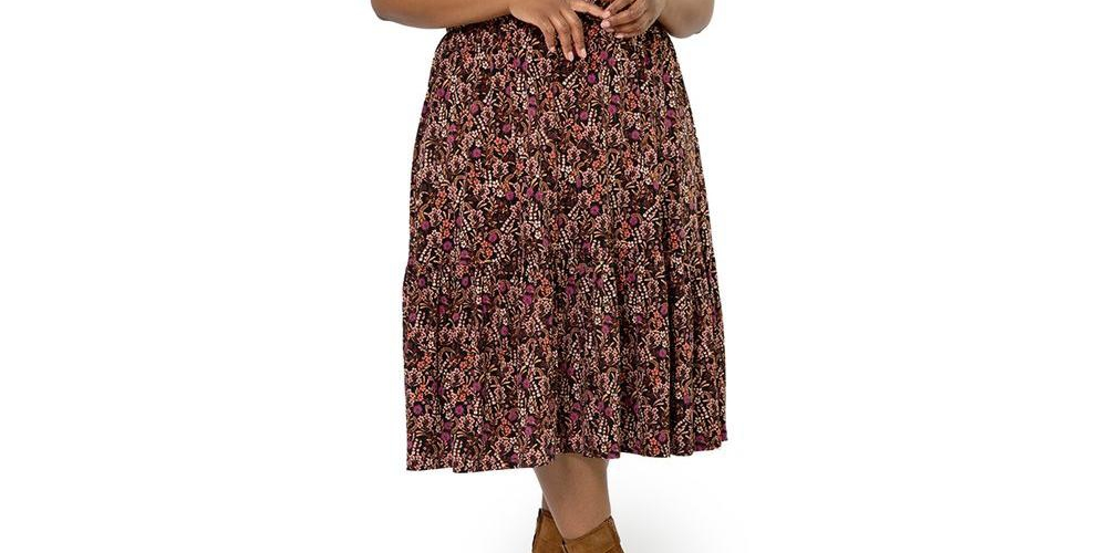 Leota Women's Mirand Printed Mock Neck Dress Red
