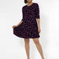 Leota Women's 3/4 Sleeve Melanie 3/4 Sleeve Dress Purple