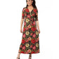 Leota Women's Perfect Wrap Maxi Dress Red Size Small
