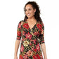 Leota Women's Perfect Wrap Maxi Dress Red Size Small