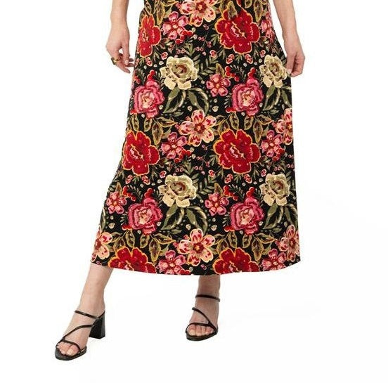 Leota Women's Perfect Wrap Maxi Dress Red Size Small