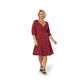 leota-womens-puff-sleeve-sweetheart-becca-dress-red-size-1x-2