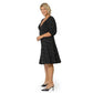 Leota Women's Puff Sleeve Sweetheart Becca Dress Black Size 2X