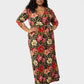 Leota Women's Perfect Wrap Maxi Dress Red Size 2X