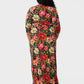 Leota Women's Perfect Wrap Maxi Dress Red Size 2X