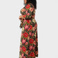 Leota Women's Perfect Wrap Maxi Dress Red Size 2X