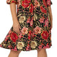 Leota Women's Tanya Floral Print Dress Red