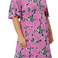 Leota Women's Zoe Midi Dress Purple Size 2X