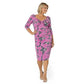 Leota Women's Marielle Floral Print Dress Purple Size 3X