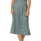 Leota Women's Amiya Midi Perfect Wrap Dress Blue Size Small