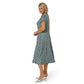 Leota Women's Plus Amiya Midi Perfect Wrap Dress Blue Size 2X