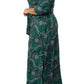 Leota Women's Perfect Faux Wrap Maxi Dress Black Size 2X