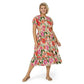 Leota Women's Tiered Ruffle Michelle Dress Orange