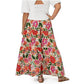 Leota Women's Maxi Evelyn Skirt Red Size 2X