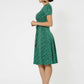 Leota Women's Short Sleeve Brittany Jersey Dress Green