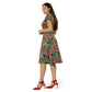 Leota Women's Sweetheart Flutter Sleeve Dress Green Size Small
