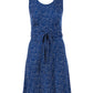 Leota Women's Sleeveless Brittany Fit And Flare Dress Blue Size Small