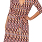 Leota Faux Wrap Maxi Dress Red Size Small
