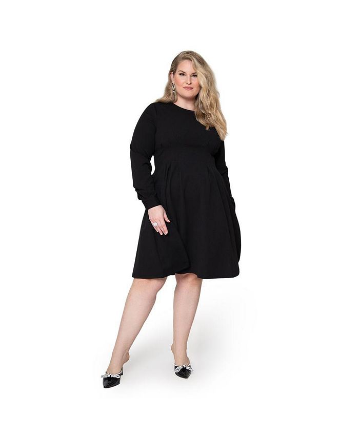 Leota Women's Lara Dress Black Size 1X