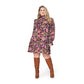 Leota Women's Bianca Puff Sleeve Flowy Dress (Curve)