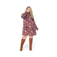 Leota Women's Bianca Puff Sleeve Flowy Dress (Curve)