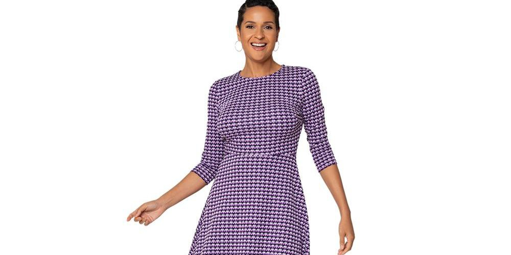 Leota Women's Katherine Dress Purple  Size Small