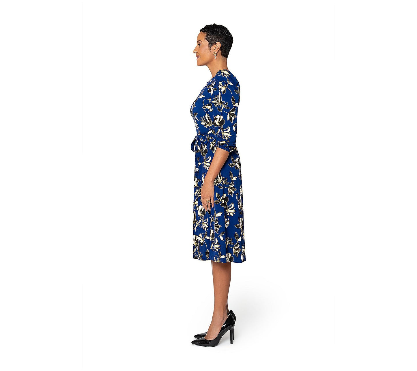 Leota Women's Iman Dress Blue Size Small