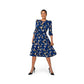 Leota Women's Iman Dress Blue Size Small